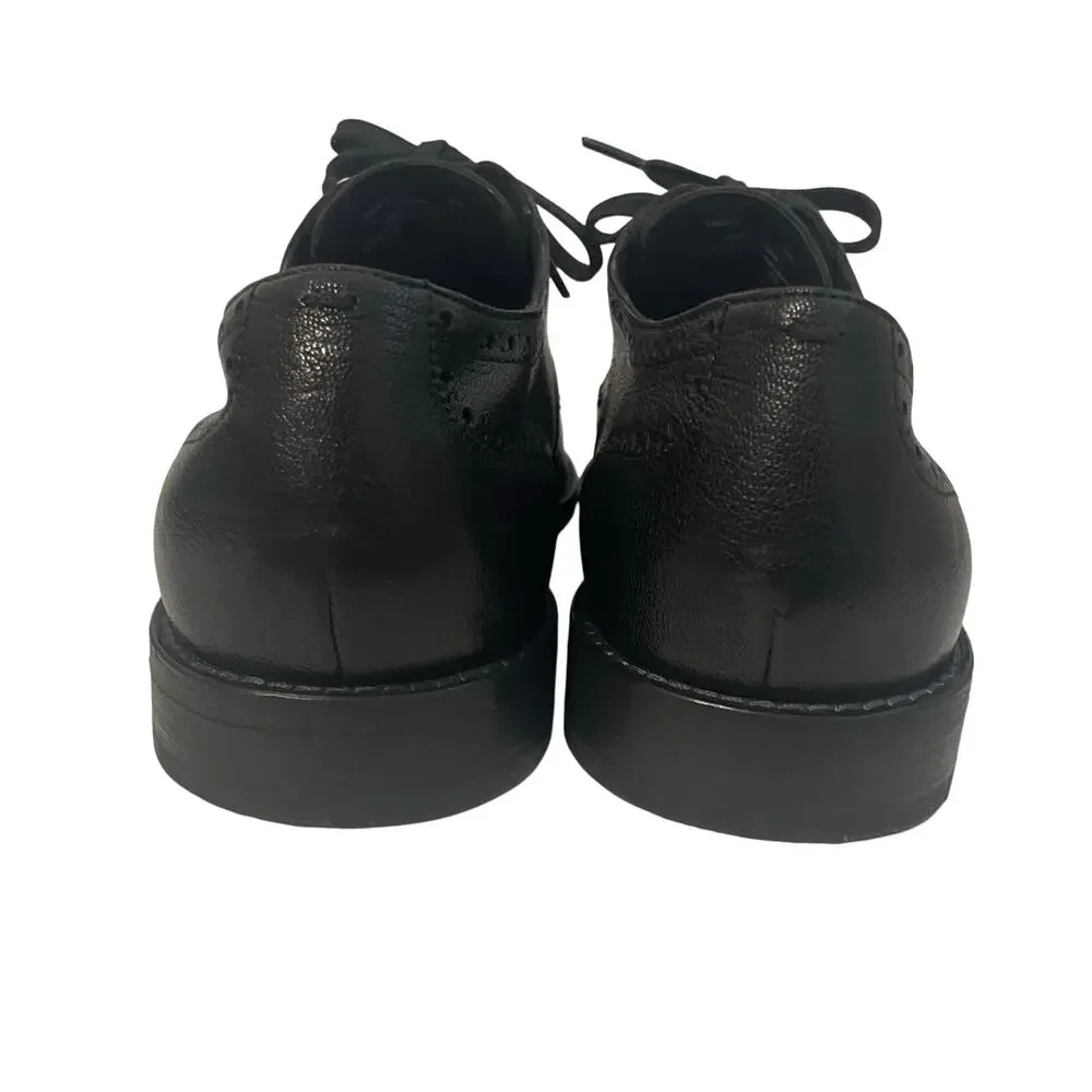 Cole Haan Men's Black Grand 360 Feather Craft Wingtip Oxford Shoes Size 13M